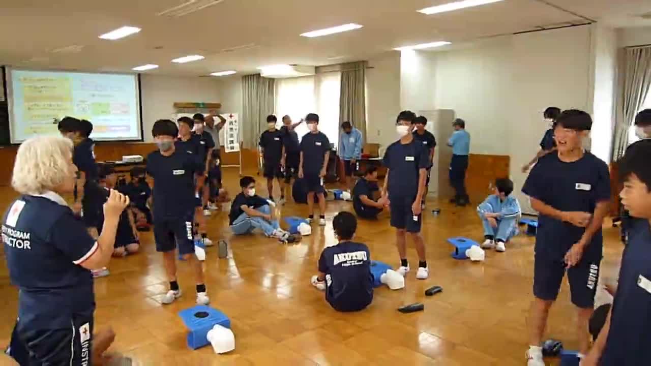 赤十字救急法講習①（前半）