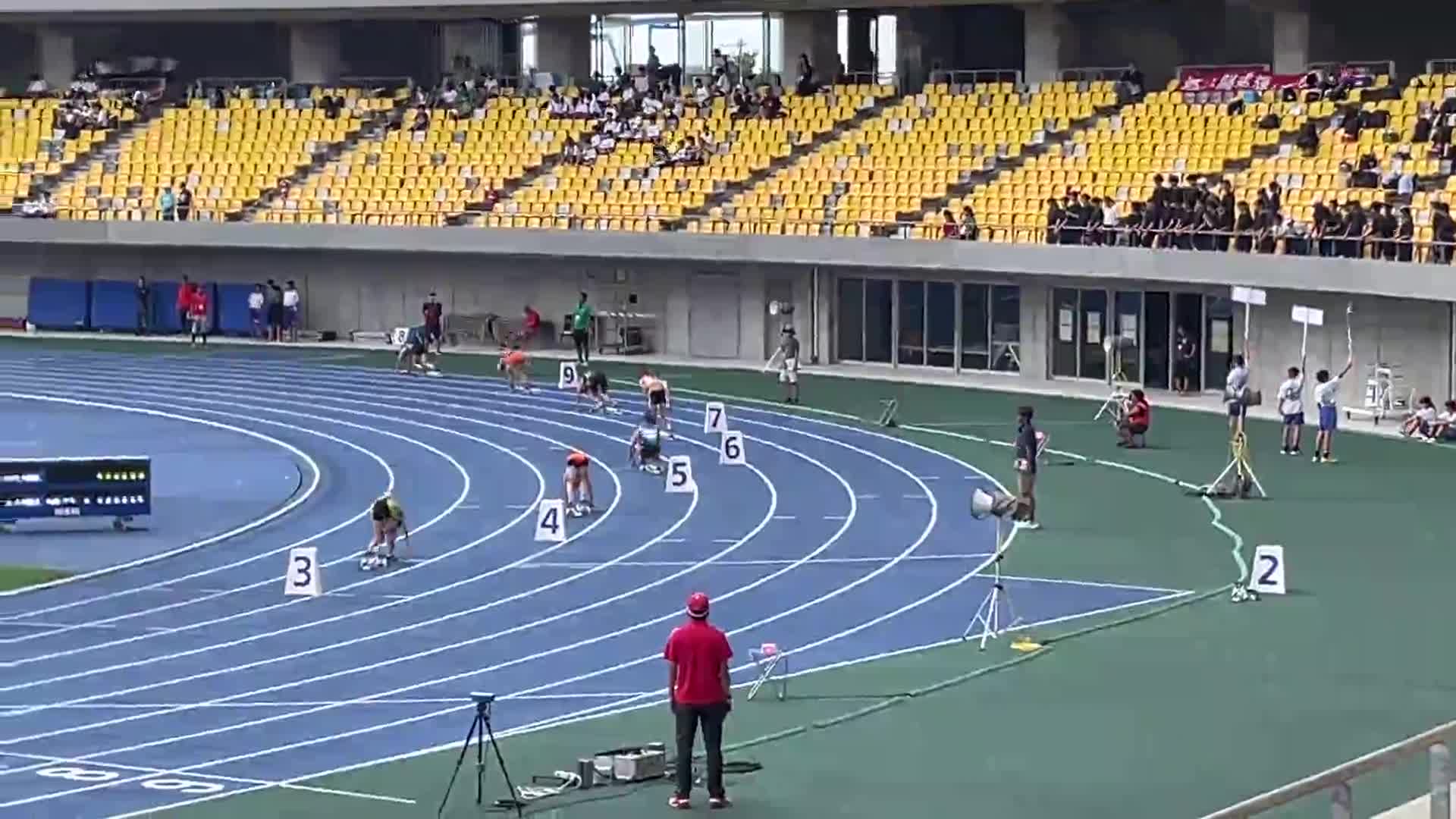 県中学校総合体育大会（共通女子4×100mR 決勝 第3組）